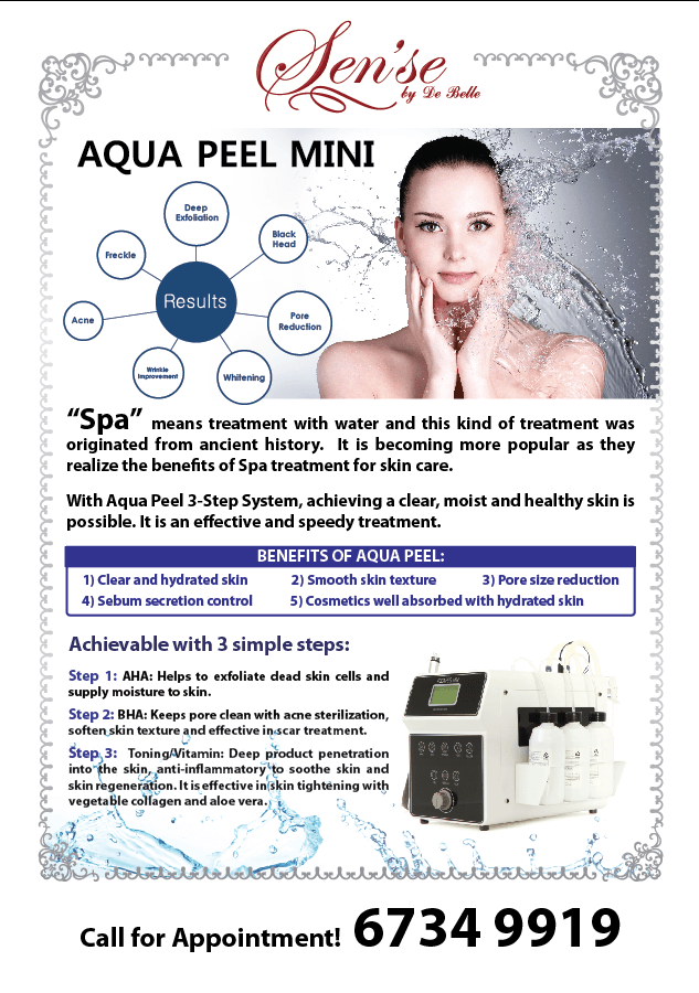 Aqua Peel Infusion Facial - Sensedebelle - Slimming, Facial & Hair